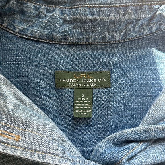 Ralph Lauren  Jean Shorts Romper - Picture 3 of 7